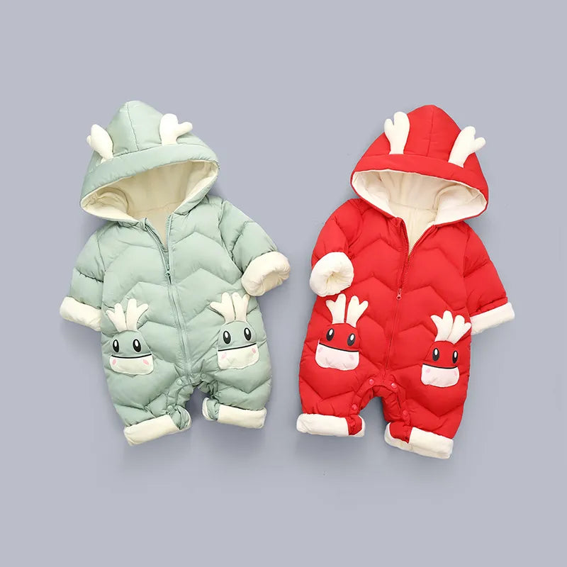 Winter Snowsuit Fur for Babies