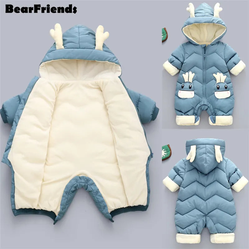 Winter Snowsuit Fur for Babies