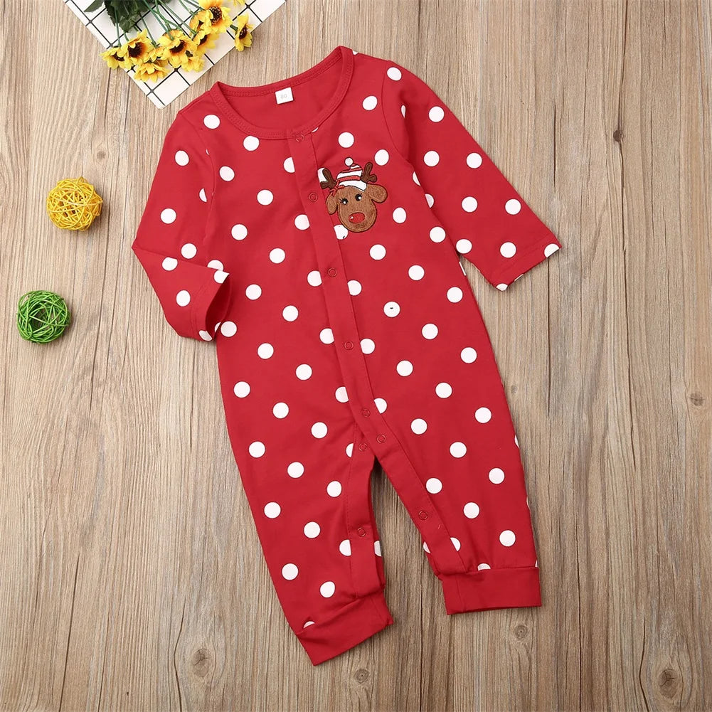 Baby Boy Reindeer Christmas Soft Romper