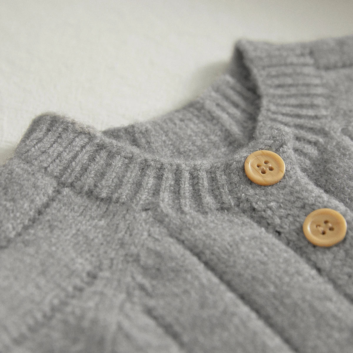 Grey Warm Baby Knit Romper