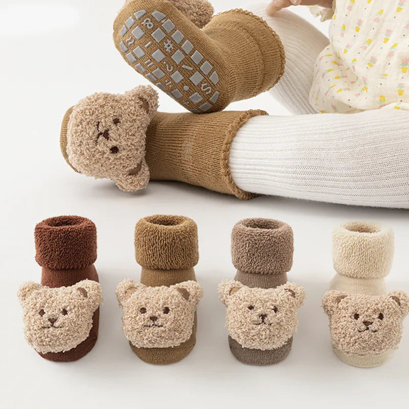 Cute Cotton Anti Slip Animal Baby Socks