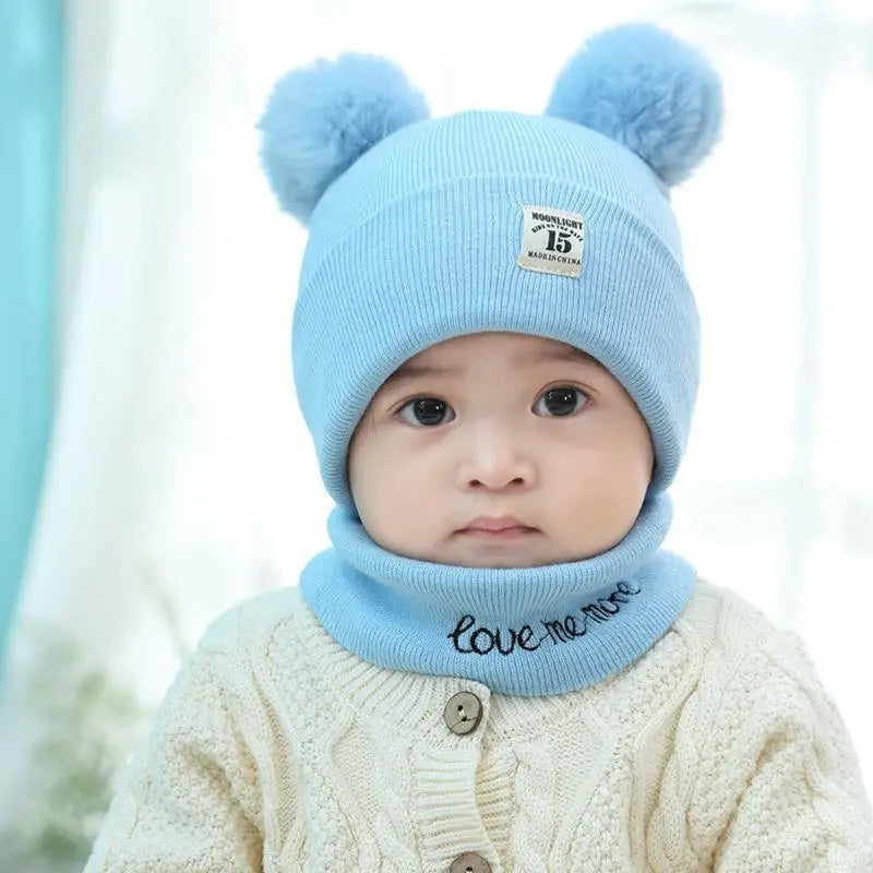 Knitted Hats with Cute Ears 0-3 Years