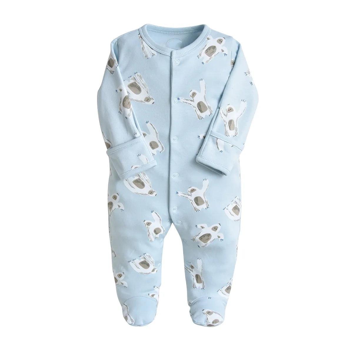 3 Pcs Newborn Jumpsuit Baby Rompers Long Sleeve Infant Clothing Cotton Baby Boys Girls Clothes 0-12Month - Baby & Wear - Organic Baby Clothes