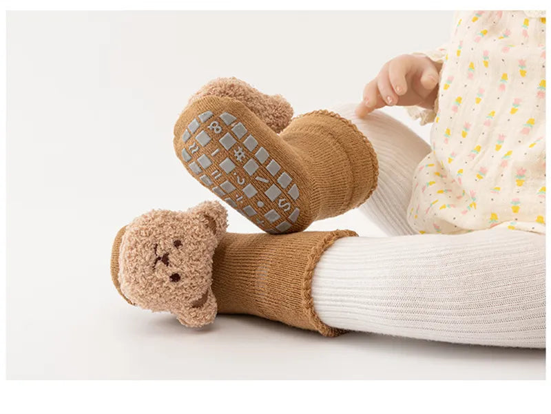 Cute Cotton Anti Slip Animal Baby Socks