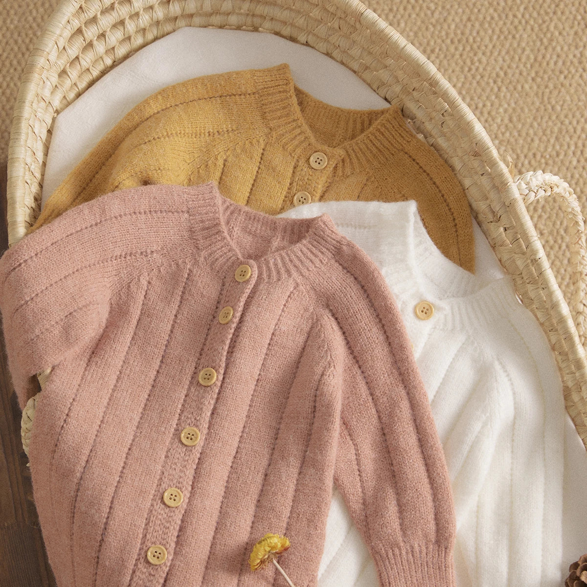 Pink Warm Baby Knit Romper