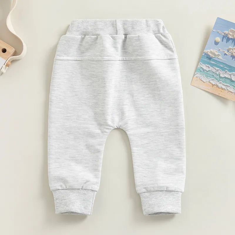 Baby Sweatpant Elastic Jogger Trousers with Pockets