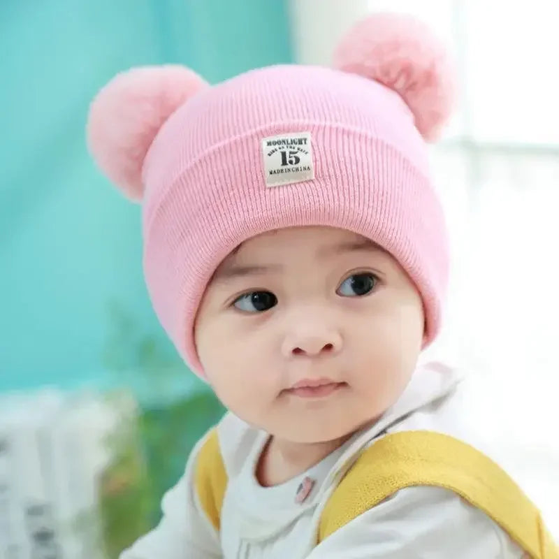 Knitted Hats with Cute Ears 0-3 Years