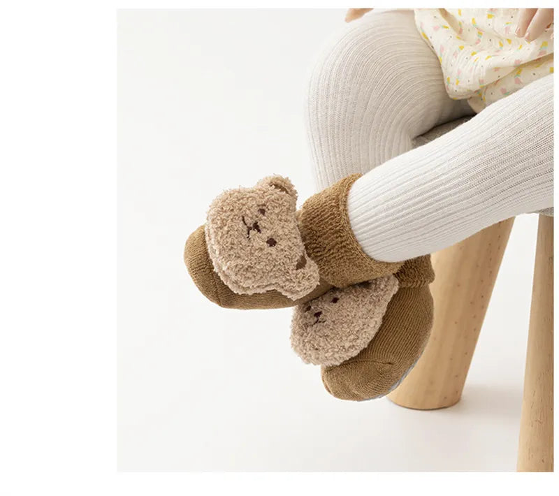 Cute Cotton Anti Slip Animal Baby Socks